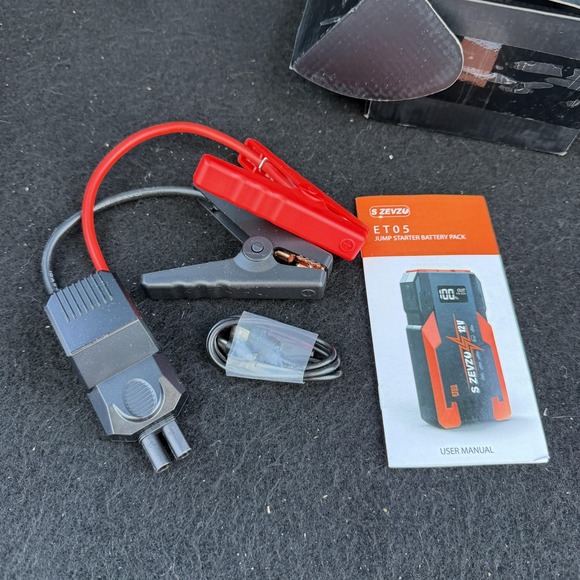 S ZEVZO ET05 3000A 12V Jump Starter Power Bank USB 7L Gas 5.5L Diesel Booster - Picture 14 of 16